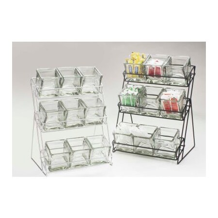 Cal-Mil Cal-Mil Iron Glass Jar Display 13"W x 9-1/2"D x 17-1/2"H Silver 1812-39